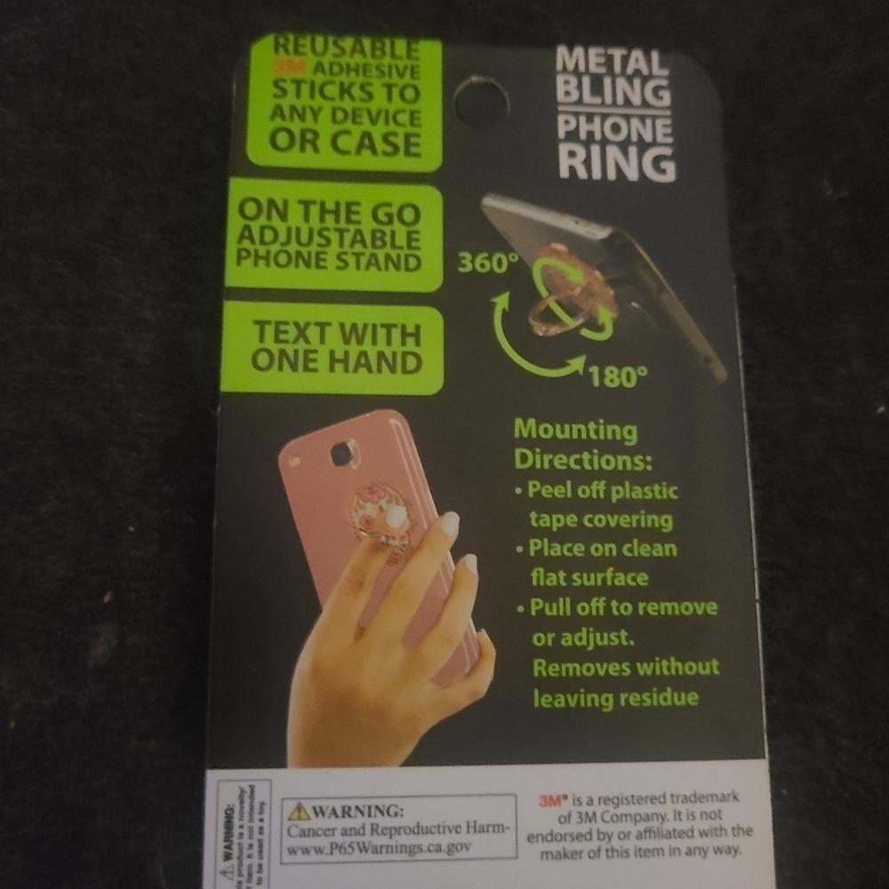 UNICORN Metal Bling Phone Ring - Picture 3 of 4